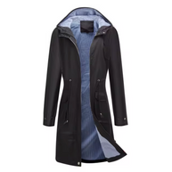 WW | Lange wasserdichte Jacke mit Kapuze für Damen