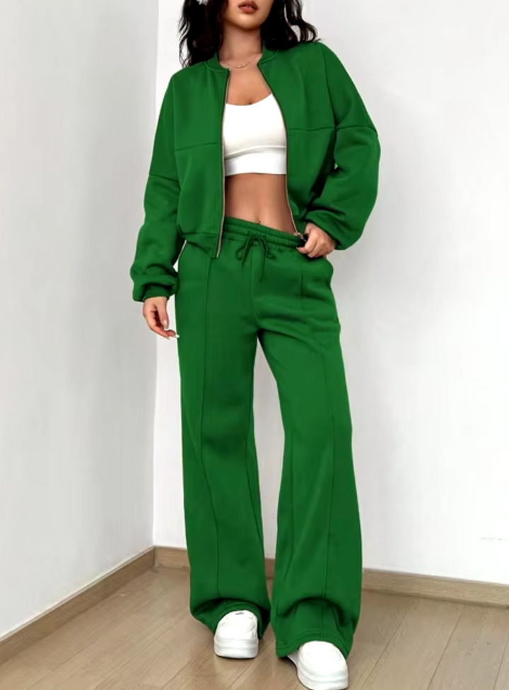 W&W Mode | Zip-Up Jacke Und Jogginghosen Set