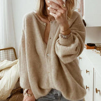 WW | braune Damenstrickjacke