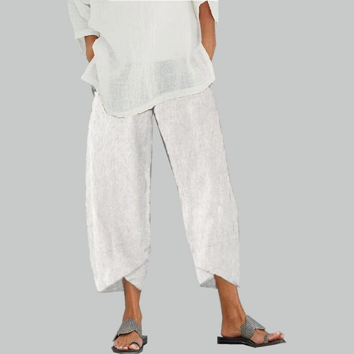 W&W Mode | Damenhose Leichte Baumwoll Und Leinen Damen Sommer Komfort