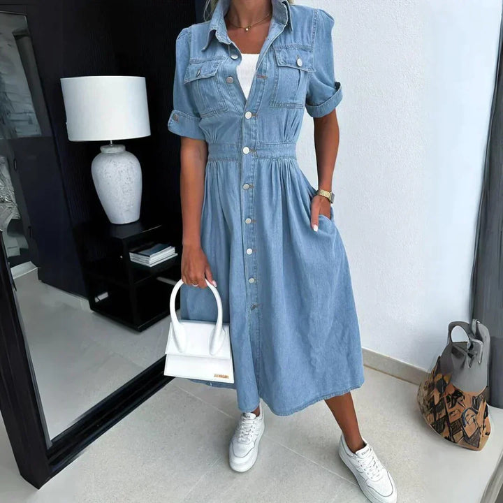 W&W Mode | Trendiges Denim Kleid