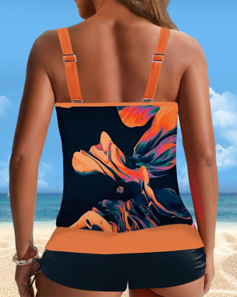 WW | Tankini Badeanzug mit Stilvollem Druck