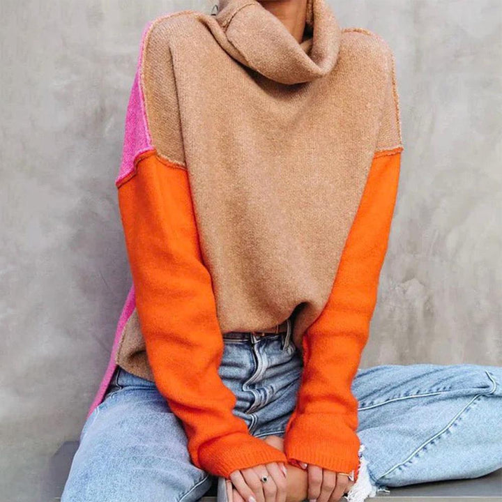 W&W Mode - Atemberaubender Farbblock-Pullover