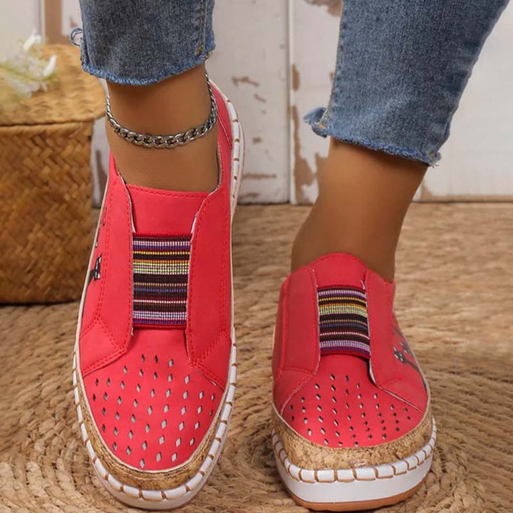 W&W Mode | Lässige Katzenmuster Schuhe