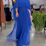 WW | Elegantes Maxi-Kleid mit Rundem Ausschnitt
