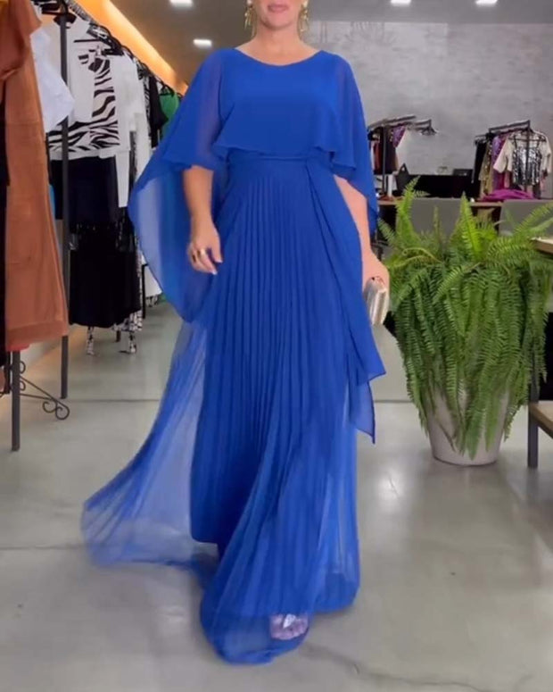 WW | Elegantes Maxi-Kleid mit Rundem Ausschnitt