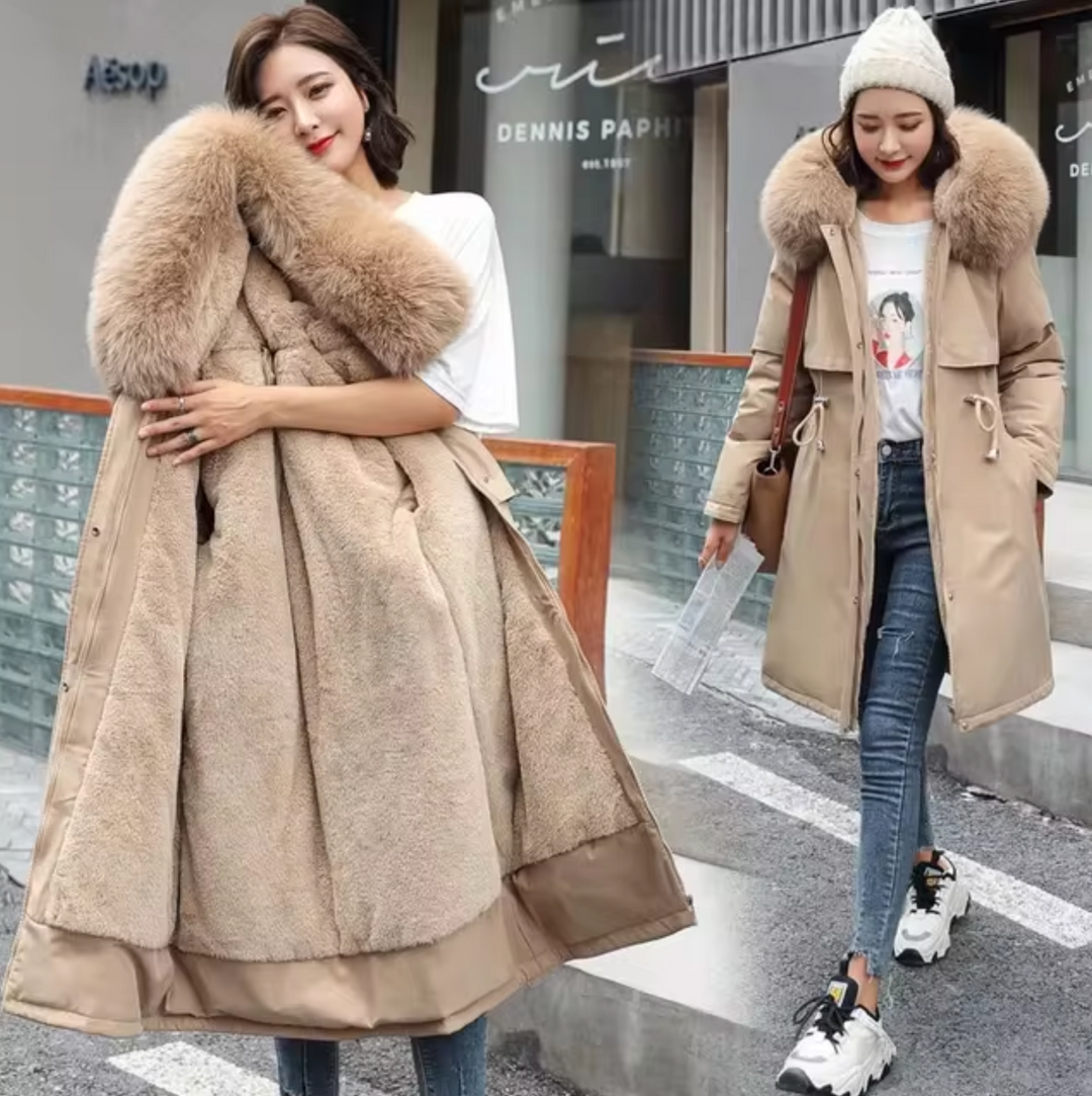 W&W Mode | Lange Wolljacke Mit Kapuze