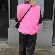 WW | Gewebter Offener Strick-Cardigan für Damen