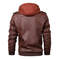 WW | Lederjacke Herren Mit Reißverschluss, Klassische Jacke Aus Echtleder