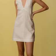 WW | Mini Kleid Ohne Ärmel aus Leinen