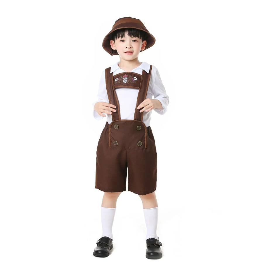 W&W Mode | Lederhosen Duo Satz Für Herren Mit Hemd Bayerische Festbekleidung