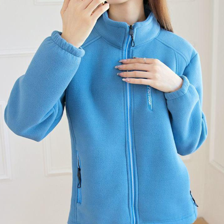 WW | Jack mit Reißverschluss, Elastischen Bündchen und Hohem Kragen, Fleece Weste Damen