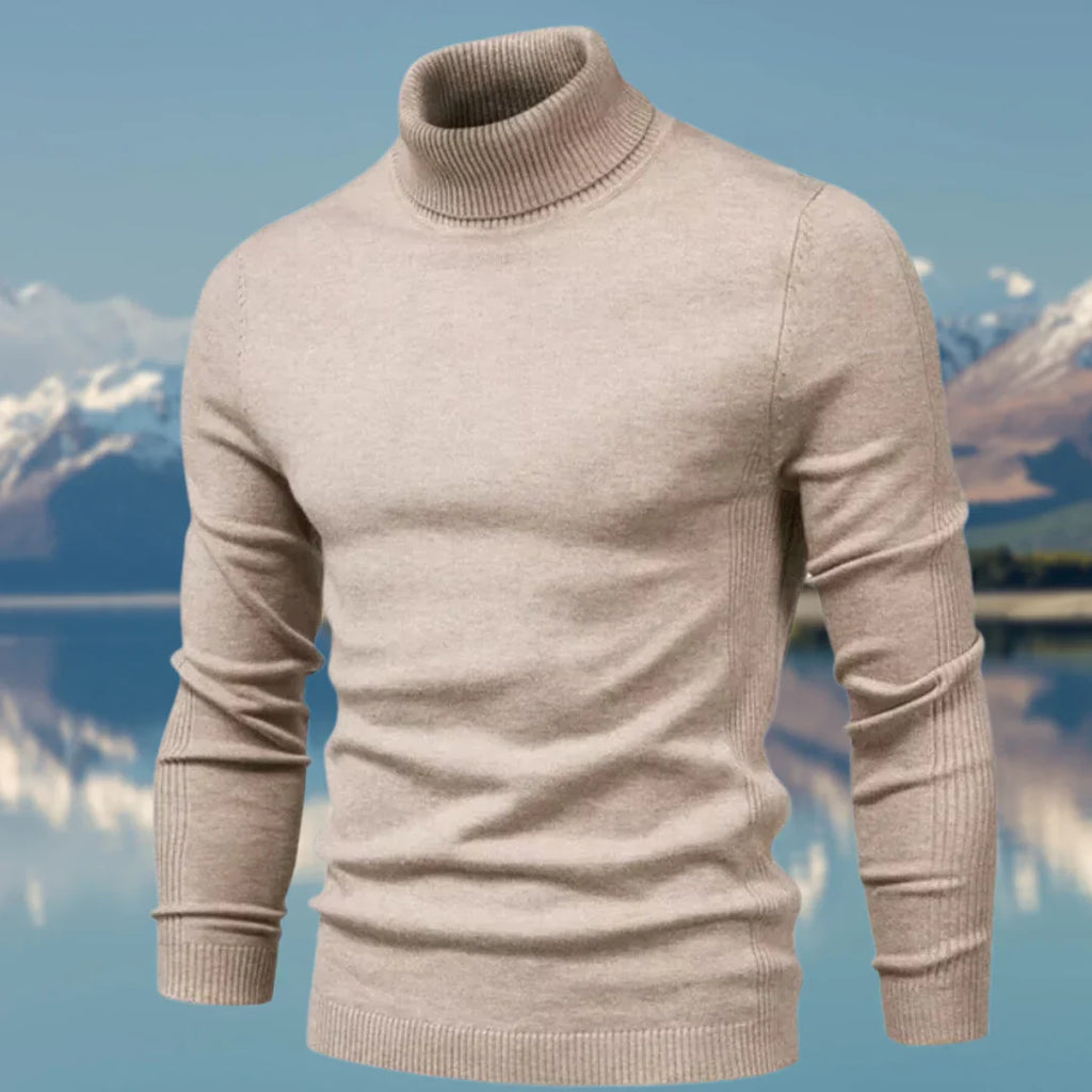 WW | Klassischer Pullover Mit Rollkragen Für Herren