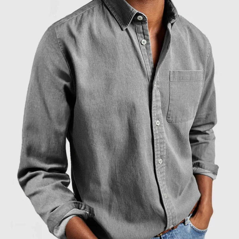 WW | Stylisches Denim Hemd Für Herren