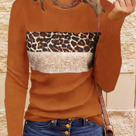 WW | Langarm-T-Shirt mit Leopardenmuster