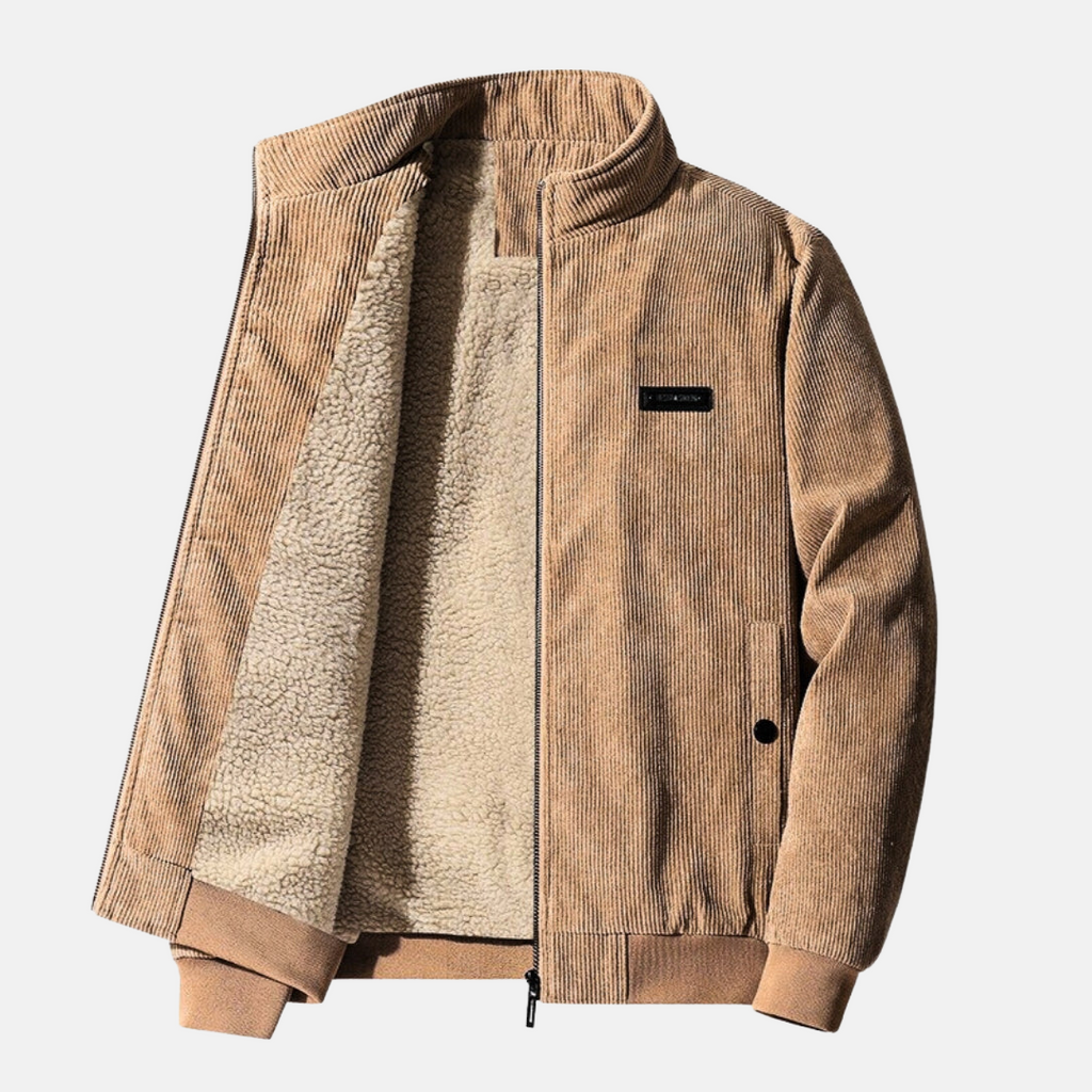 Fred | Corduroy Jacke mit Sherpa-Futter