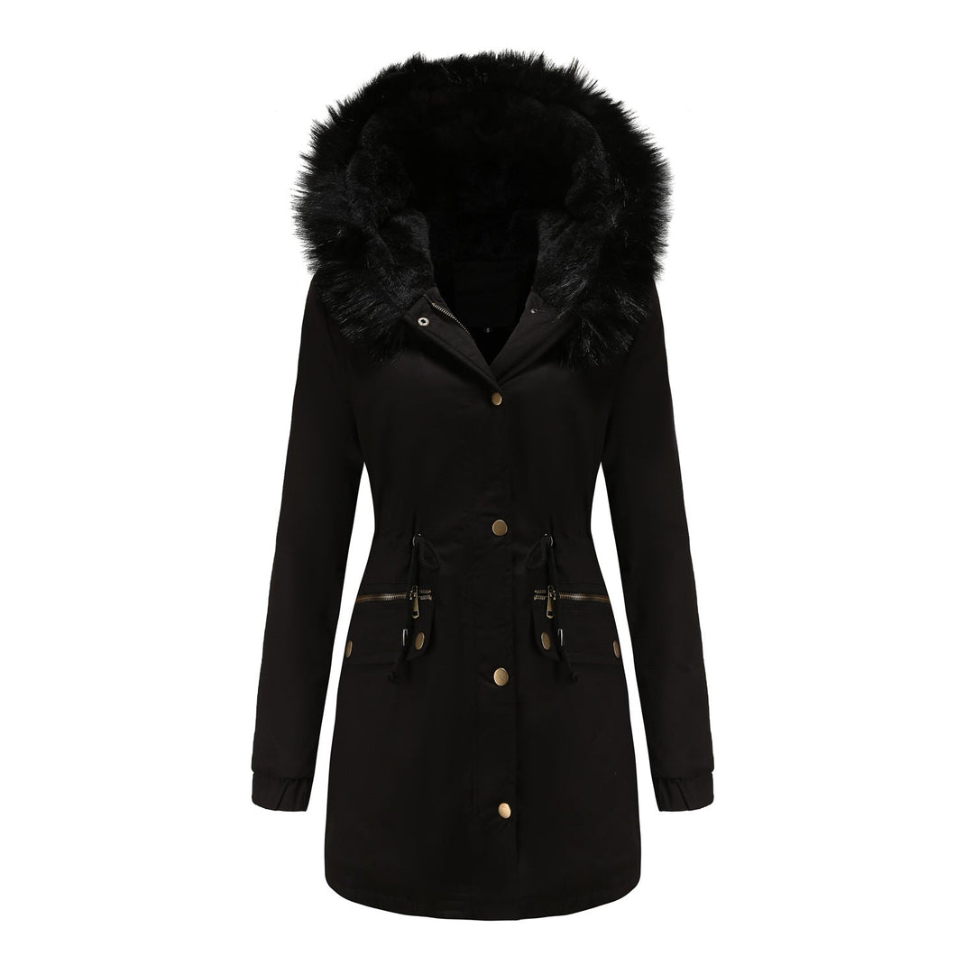 W&W Mode | Damen Wintermantel mit Fleece-Futter und Kapuze