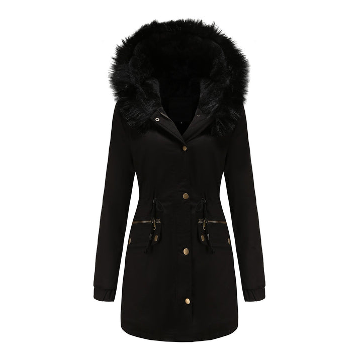 W&W Mode | Damen Wintermantel mit Fleece-Futter und Kapuze