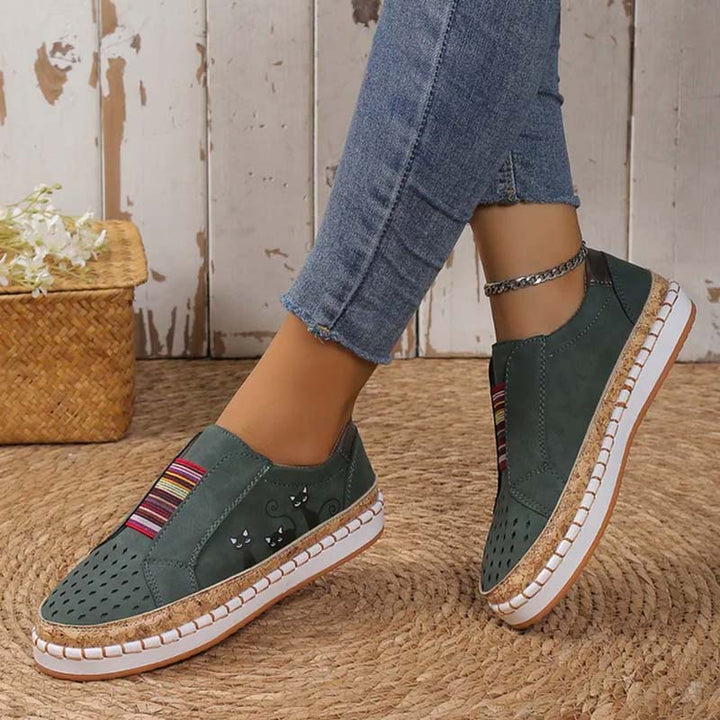 W&W Mode | Lässige Katzenmuster Schuhe