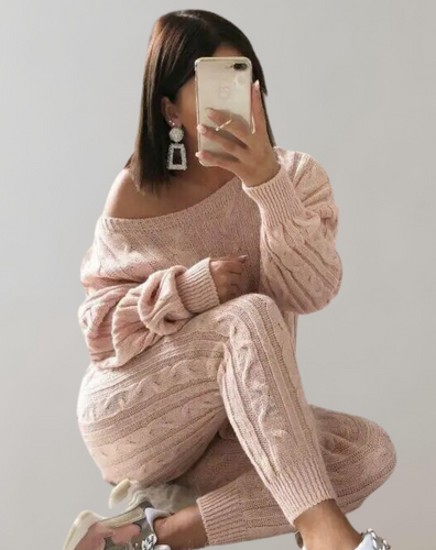 WW - Strick-Schulter-Hosen-Set