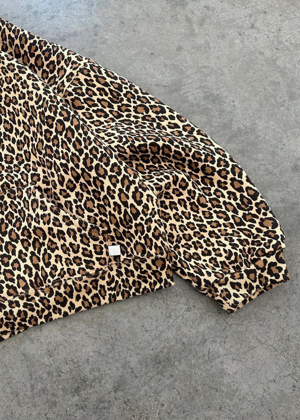 W&W Mode | Leopardenmuster Hoodie und Jogginghose Set für Damen