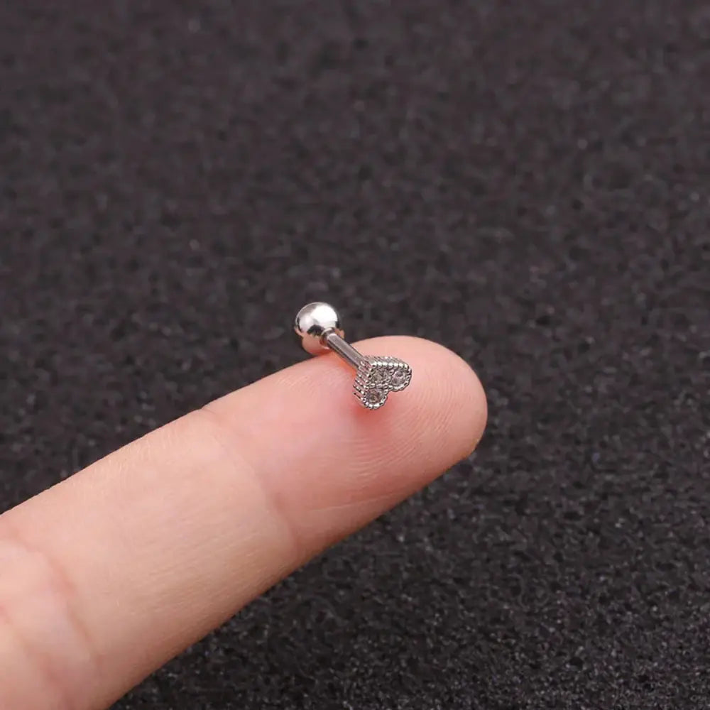 WW | Blum Kreuz Tragus Piercing Ohrringe