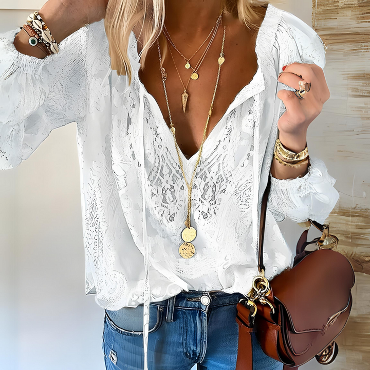W&W Mode | Gehäkelte Boho-Bluse für Frauen