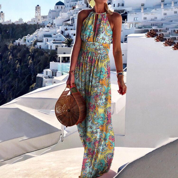 WW | Boho Maxikleid Mit Neckholder
