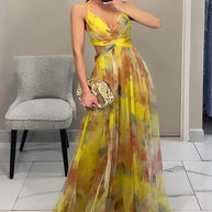 WW | Enchant My Love Print Maxi Kleid