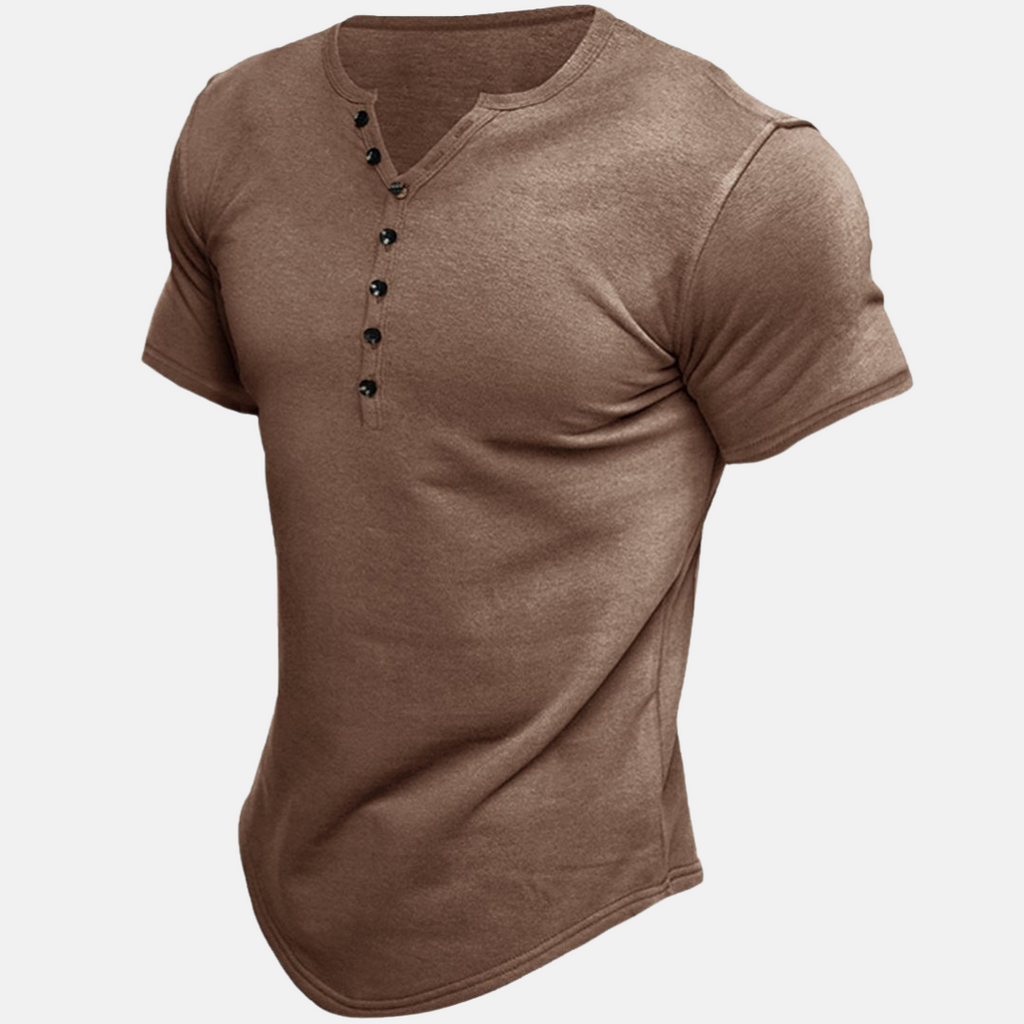 WW | Premium Henley Shirt Mit Kurzarm