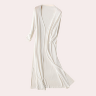 WW | Damen Lange Weste Elegant Und Leicht Sommer Strickjacke Für Frauen