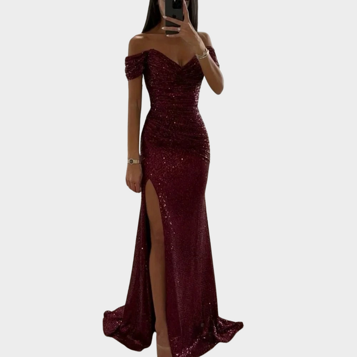 W&W Mode | Damen Lange Elegante Abendkleid Mit Schlitz Für Frauen