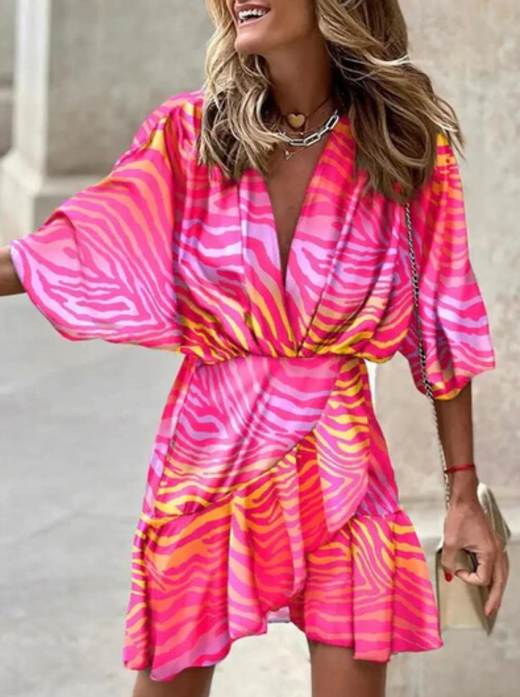 WW | Wunderschönes Boho-Wickelkleid