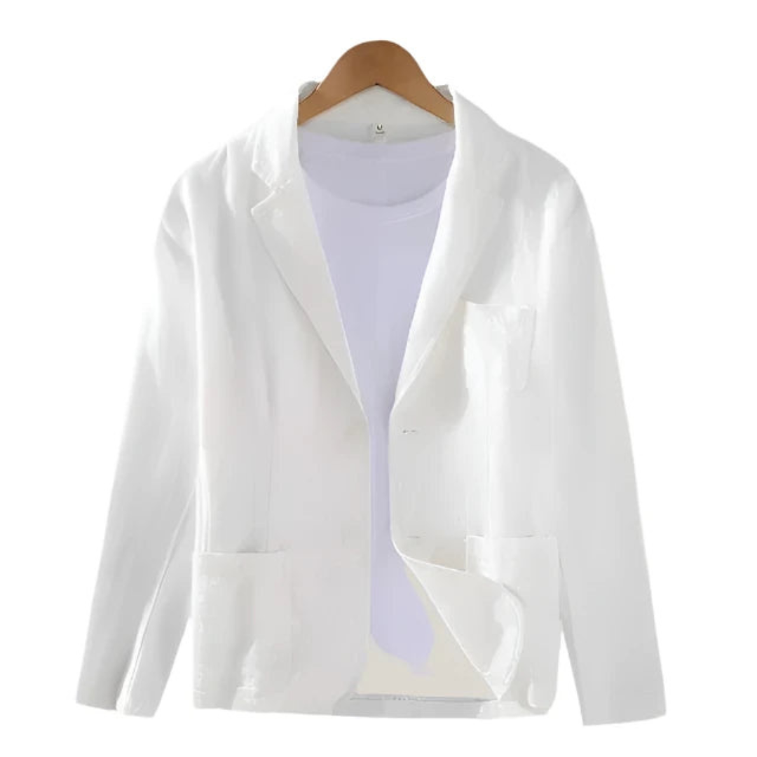 WW | Herren Eleganter Italienischer Leinenblazer Charmante Jacke Für Männer