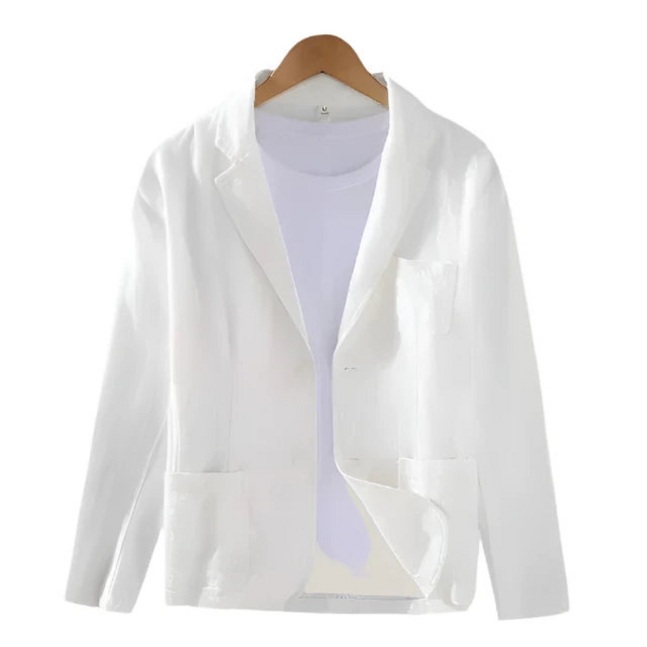 WW | Herren Eleganter Italienischer Leinenblazer Charmante Jacke Für Männer