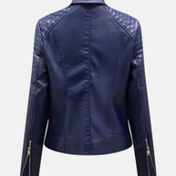 WW | Damen Lederjacke ohne Kapuze - Stilvolle Bikerjacke