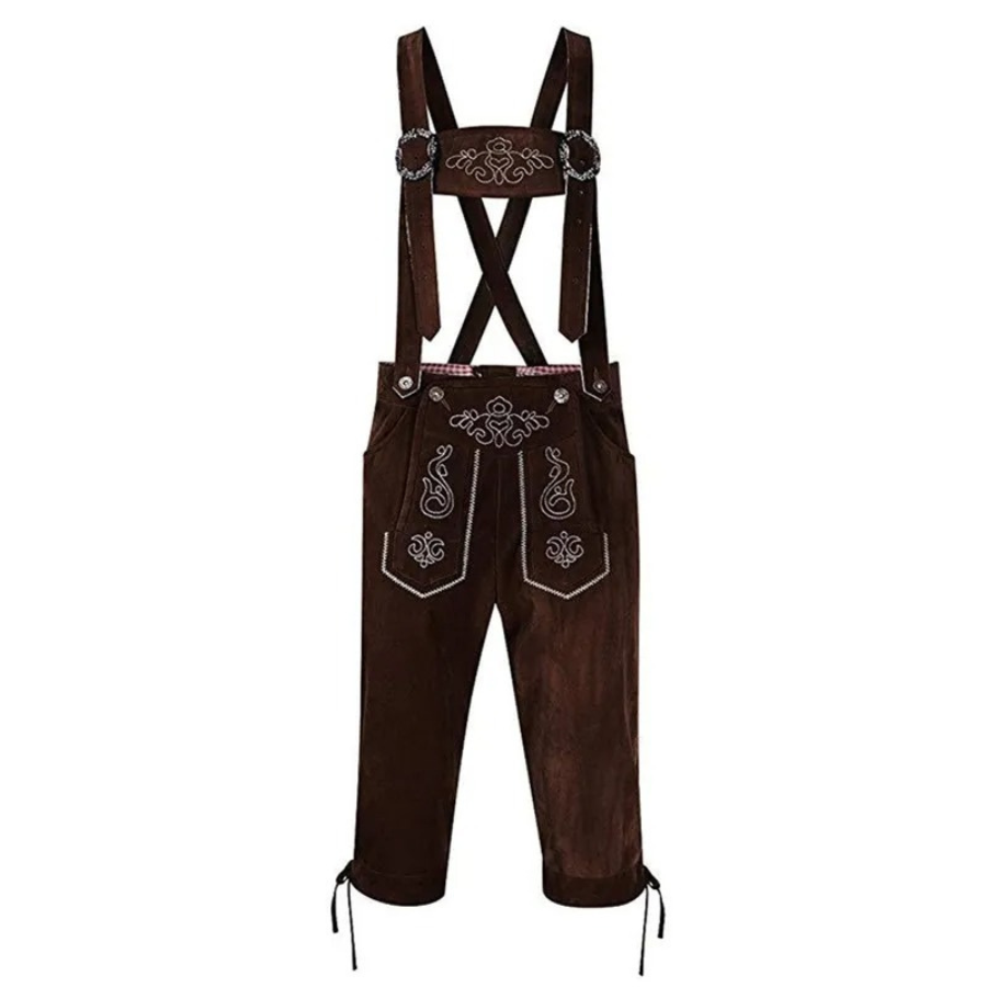 WW | Herren Lederhosen Kniehose Mit Trägern Bayerische Festkleidung