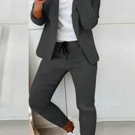 WW | Langärmeliger Blazer Und Hose Stil