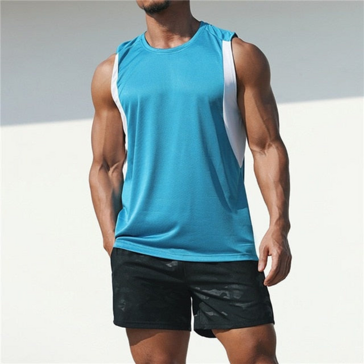 W&W Mode | Sport T-Shirt für Herren ärmellos im Freizeitschnitt