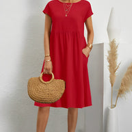 WW | Midi-Kleid mit Seitentaschen