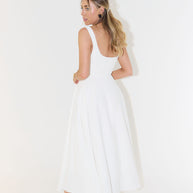 WW | Midikleid mit quadratischer Ausschnitt