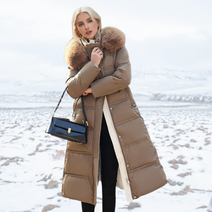 W&W Mode | Luxuriöser Kunstpelz-Wintermantel für Damen