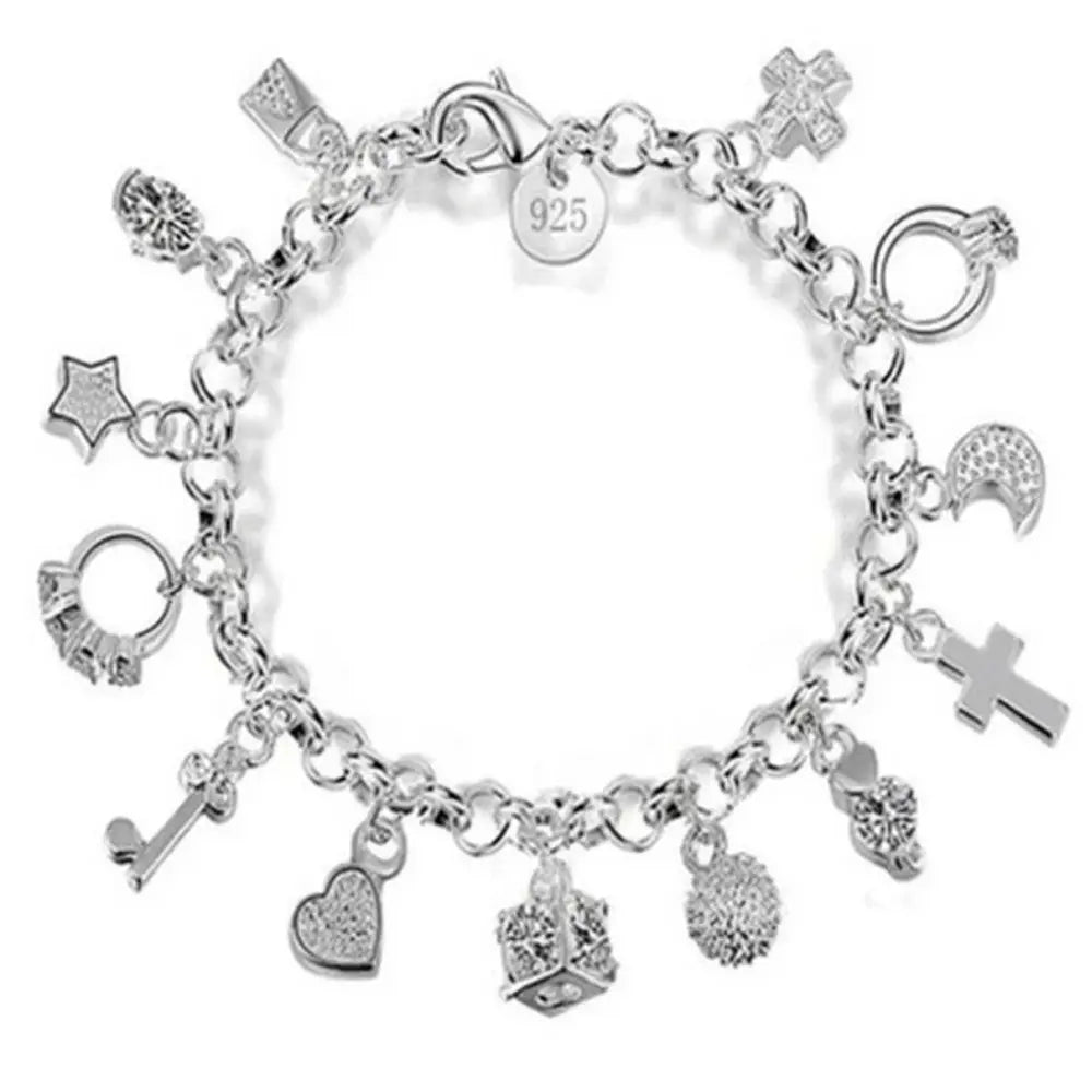 W&W Mode | Sterling Charmarmband Silber Für Damen