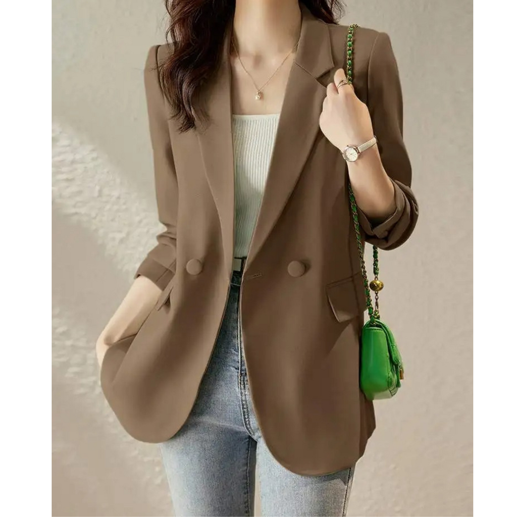 WW | Lässig Revers, Solides Arbeitsoutfit Damen Blazer