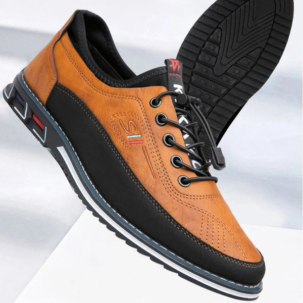 WW | Elegante Geschnürte Lederschuhe Für Herren
