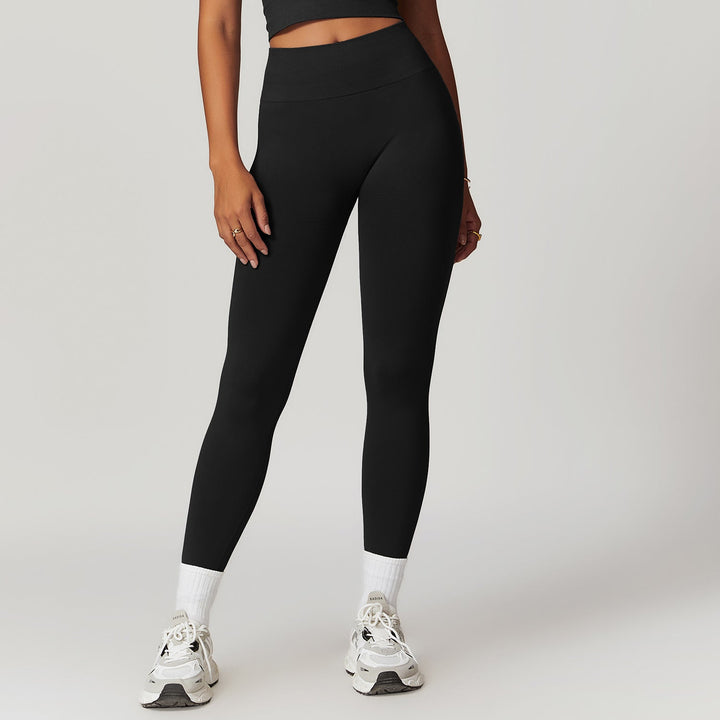 W&W Mode | Coole Fitness Gerippte Hohe Taille Yoga-Hose