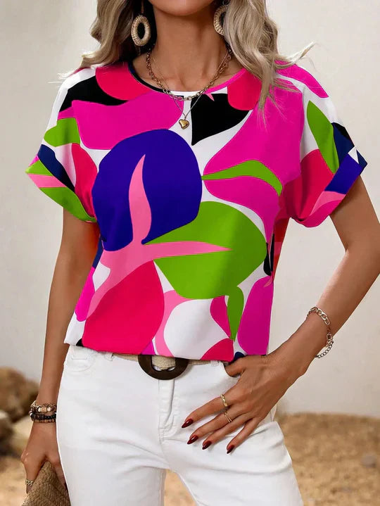 WW | Bluse mit Kurzarm und Druck