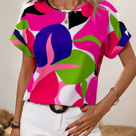 WW | Bluse mit Kurzarm und Druck