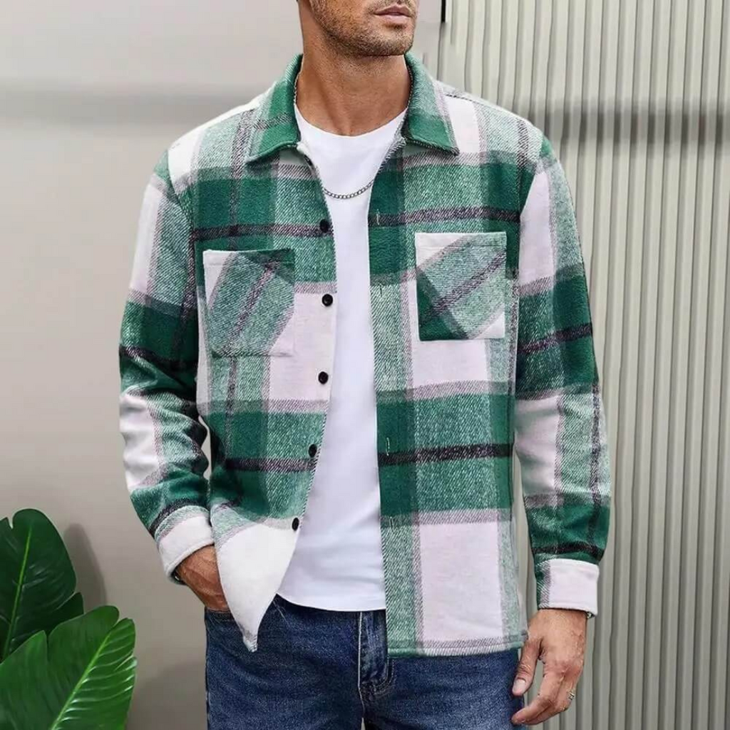 WW | Herren Warme Hemdjacke Stilvolle Weststil Strickjacke Für Männer