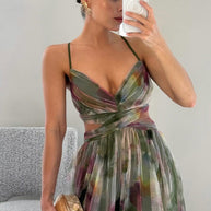 WW | Enchant My Love Print Maxi Kleid